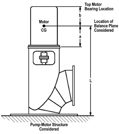 Vertical pump and motor
