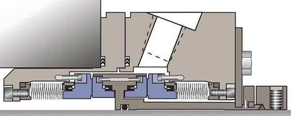 High-temperature, dual gas-lubricated seal