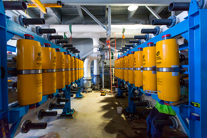 Image 2. The Carlsbad Desalination Facility uses 144 energy recovery devices that recycle the pressure from the reverse-osmosis process and save an estimated 146 million kilowatt-hours of energy annually, according to the plant's operators.