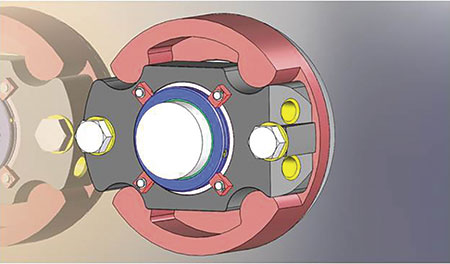 Figure 2. A dual seal designed with barrier fluid ports for progressive cavity pumps