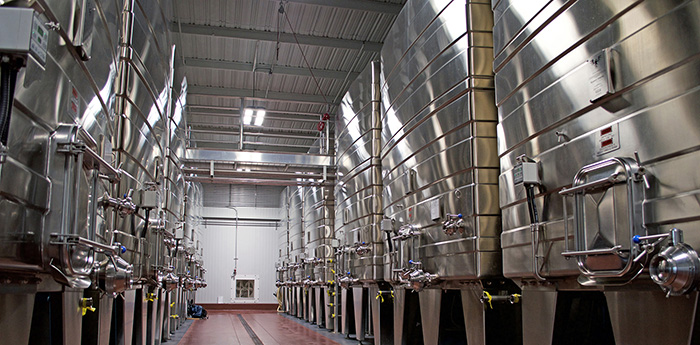 state-of-the-art wine cellar