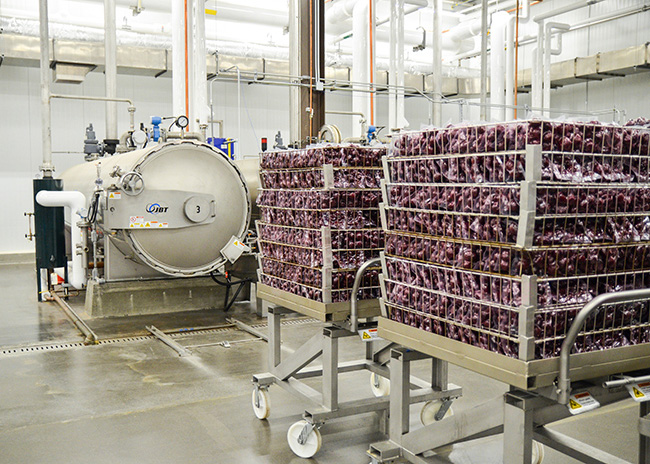 The facility processes between 130 and 140 tons of beets every week