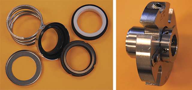 Image 1. Component (left) and cartridge (right) mechanical seals 