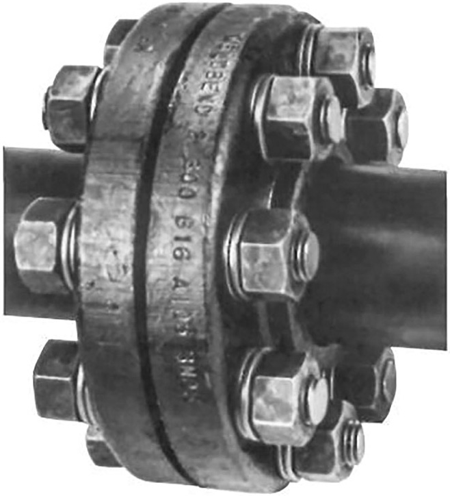 Typical bolted flange assembly
