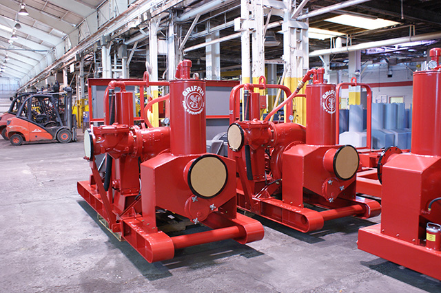 Image 2. Eight-inch diesel driven dewatering pumps