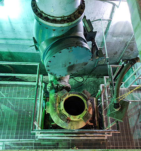 IMAGE 2: Existing dry-pit pump during maintenance