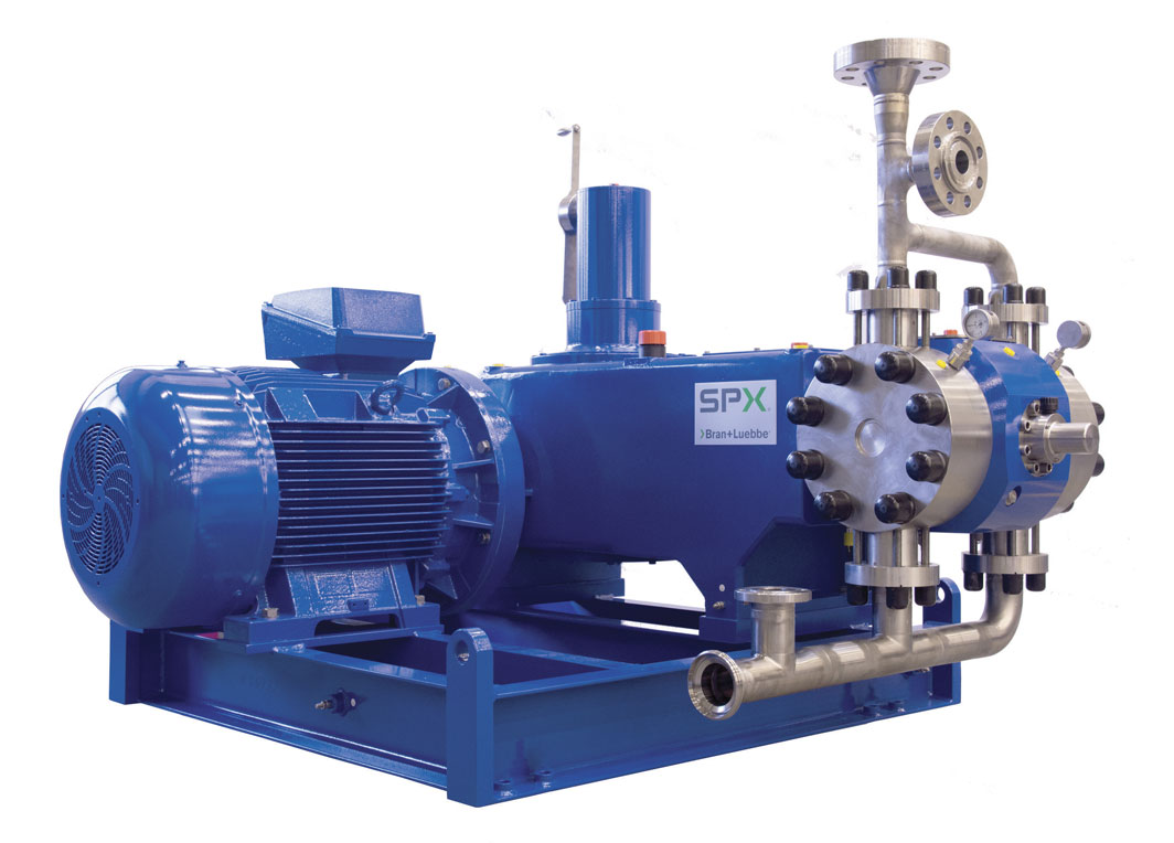 Image 1. This type of metering pump comprises diaphragm and plunger pumps, with drives to accommodate single or multi-stream applications using horizontal or vertical configurations. (Courtesy of SPX)