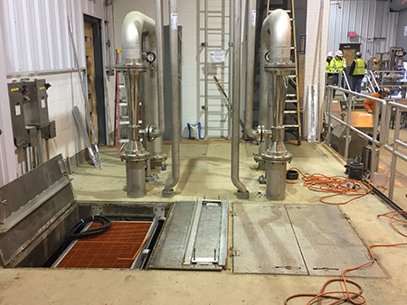 IMAGE 3: For the WWTP expansion, twin sidestream injection units fit easily within the plant’s original footprint, utilizing an existing contact basin.