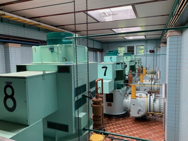 View of Whitestone Pump Station’s vertical pumps