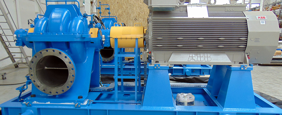 horizontal pump desalination plant