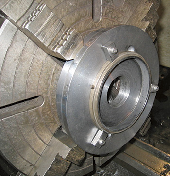 Figure 3. Composite insert in metal case ring holder