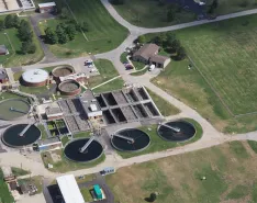  The wastewater treatment plant in Sidney, Ohio, expanded its capacity in 2015, replacing chlorination with UV and adding sidestream injection of air for post-treatment aeration.