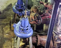 Existing dry-pit pumps in drywell 