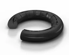IMAGE 1: Example of rapid gas decompression on a rubber O-ring (Images courtesy of Trelleborg Sealing Solutions)