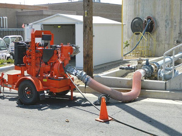 A non-clog, open-impeller pump takes suction from a pipeline that connects to the bottom of a digester. It is capable of pumping compressible, stringy solids.