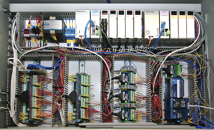 Image 2. A PLC-based PAC has the capability to accommodate thousands of I/O points of many different types, a feature often required for control and monitoring of complex pumping systems.