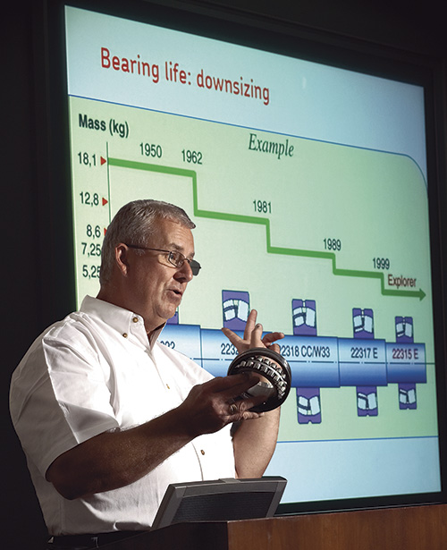 An instructor conducts a course as part of an extensive training program.