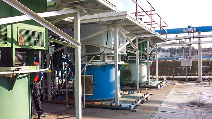 Image 1. Typical circulating water pump installation