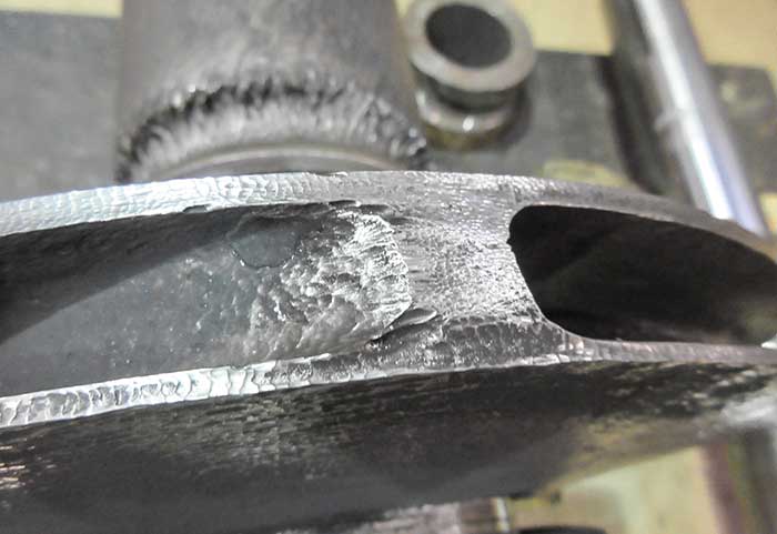 damaged impeller