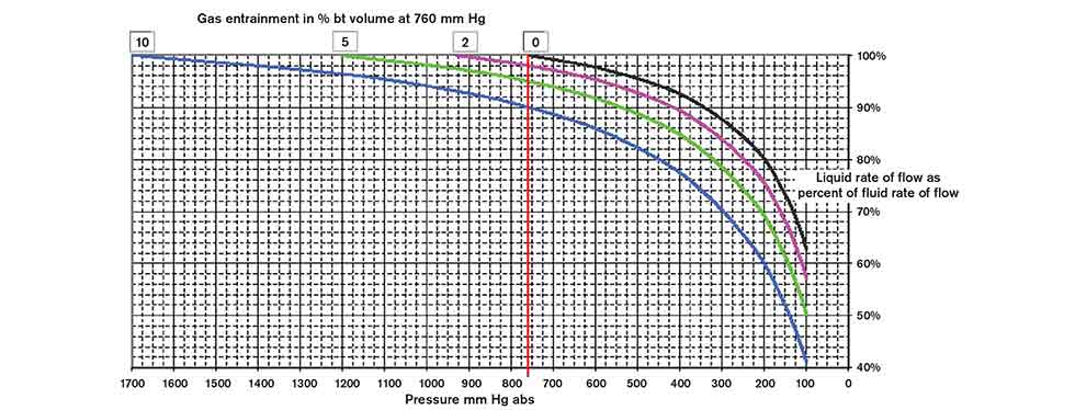 Screw pump designed for enhanced air handling