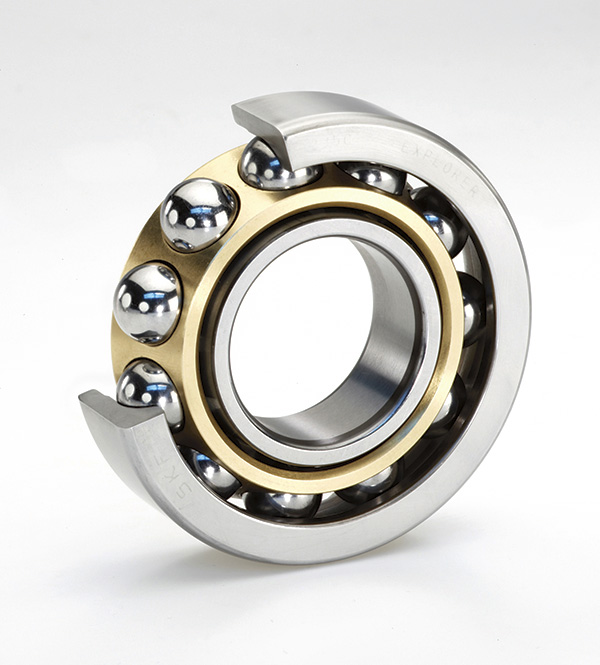 Single-row angular contact ball bearings