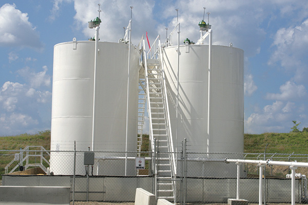 In-the-field storage tanks