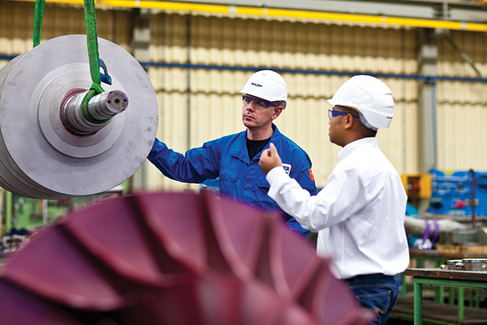 Image 2. Service providers can provide design improvements to a number of larger rotating components such as pumps, compressors, motors and generators.