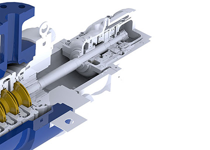 Typical sleeve tilting pad thrust bearing