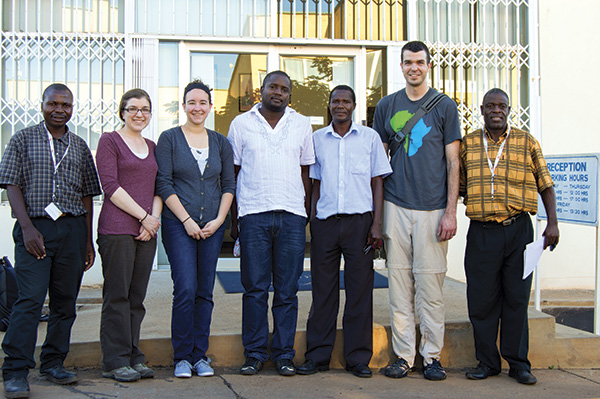 Amelia Messamore, Pumps & Systems managing editor, (second from left) with the Design Outreach and World Vision teams in Malawi