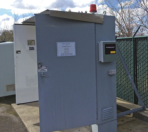 Image 1. An RTU monitors a Clean Water Services pump station. (Courtesy of Clean Water Services)