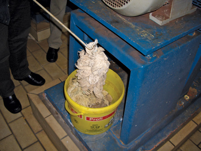 Image 3. This normal wastewater hydraulic of 4-inch pumps faced too many so-called