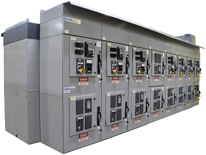 Image 4. An example of a back-to-back lineup of synchronous transfer for an oil platform application using various drives