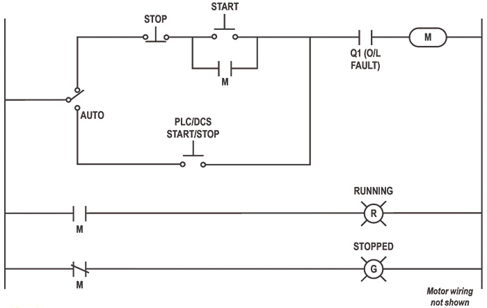 Start/stop control wiring