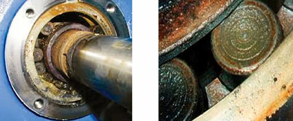 Pump bearing failure and contamination of bearings