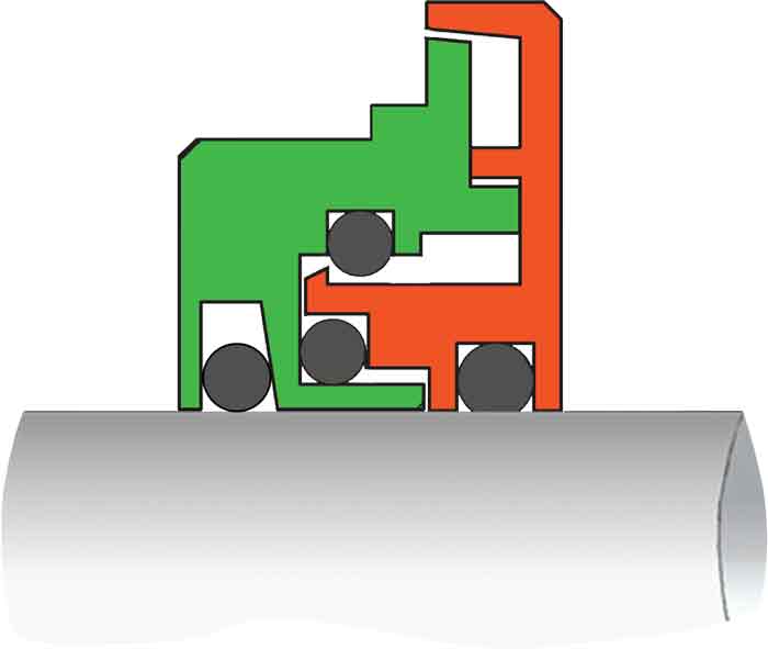 cross-section of the bearing protector