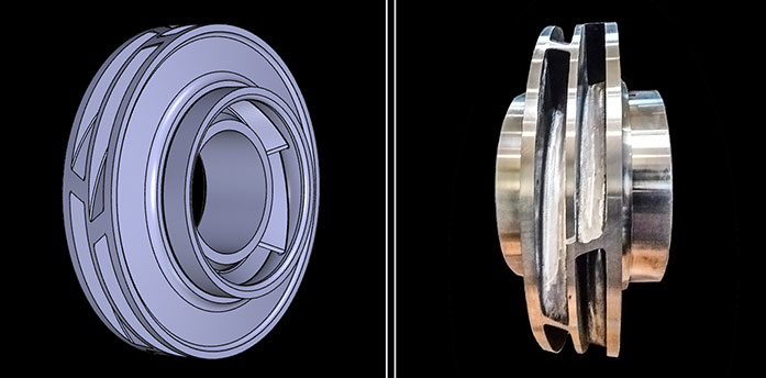 Design and manufacture of upgraded 1st stage impeller