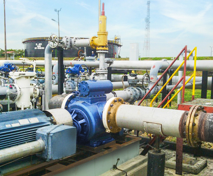 Screw pumps can easily transfer fluids of varying temperatures and viscosities.