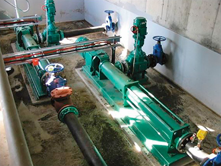 Progressive cavity solids-handling pump