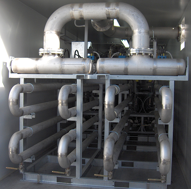 Image 3. Contact system 'Lyso' providing defined reaction time and reaction conditions to ozone treated return sludge (RAS).