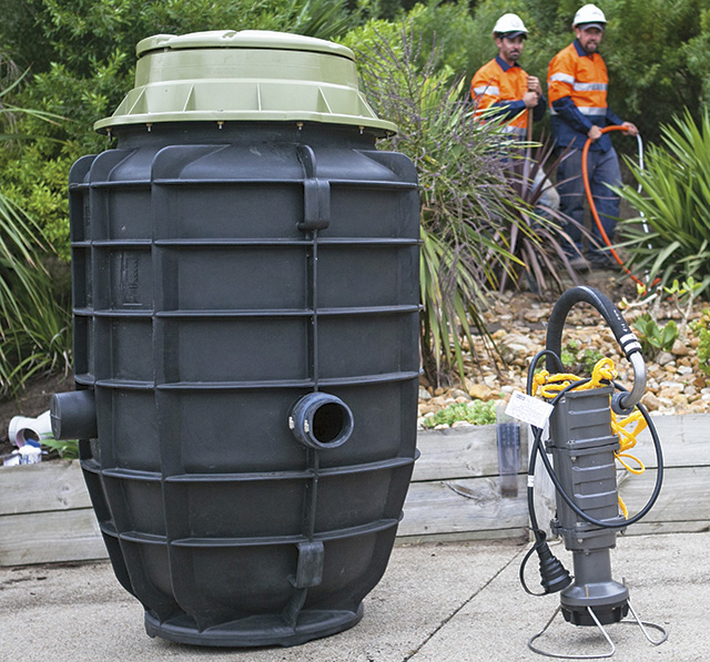 Motor for septic tank