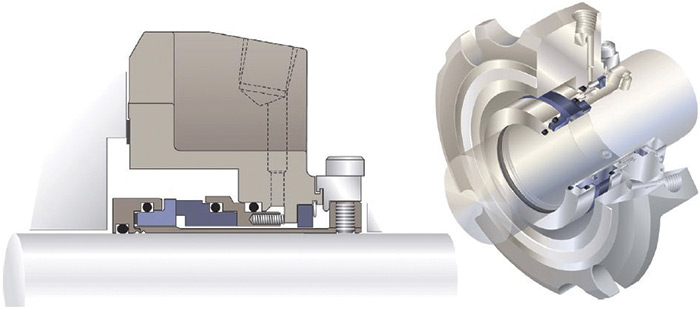 Single cartridge pusher seal