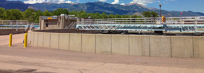 Clarifier outside plant