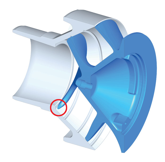 impeller tip