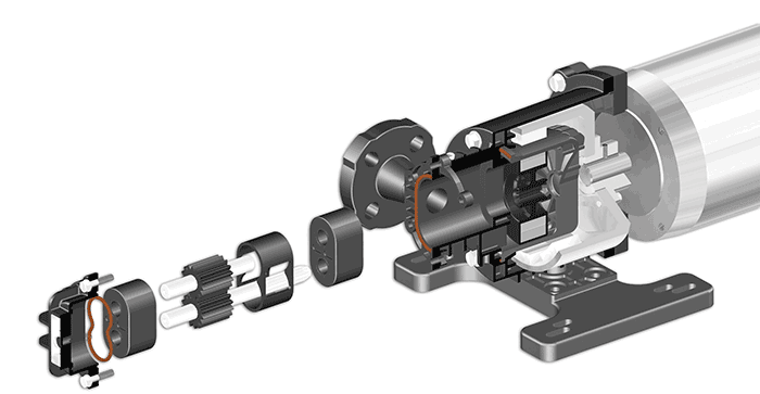 Self-aligning parts ensure proper assembly