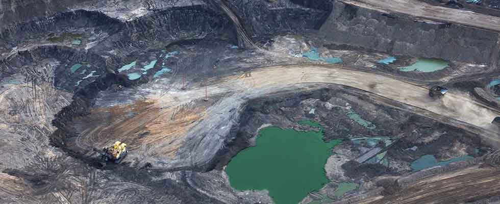 Typical open pit copper mine