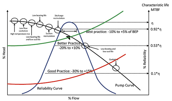 Design and typical performance curves of the pump system