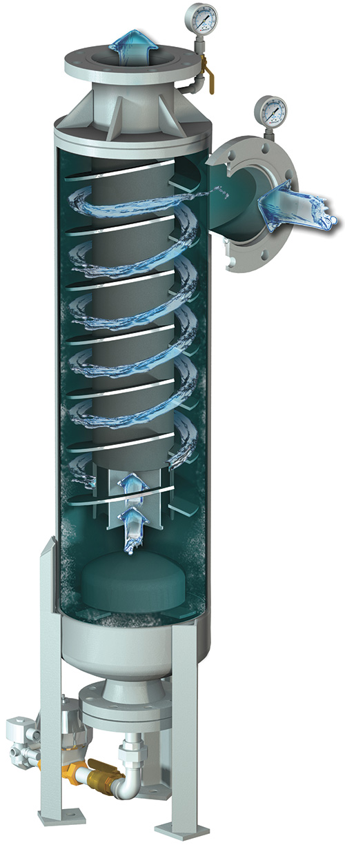 Image 4. A centrifugal solids separator (Courtesy of Fluid Cooling Systems)