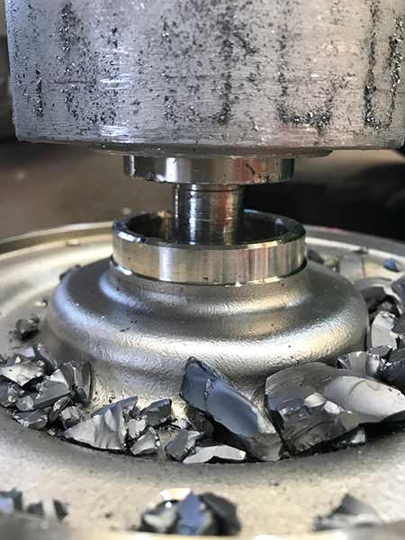 Broken silicon carbide bearing component