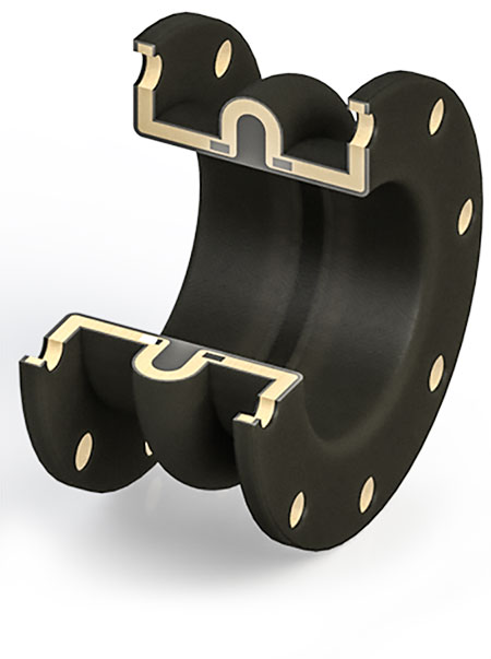 filled arc expansion joint
