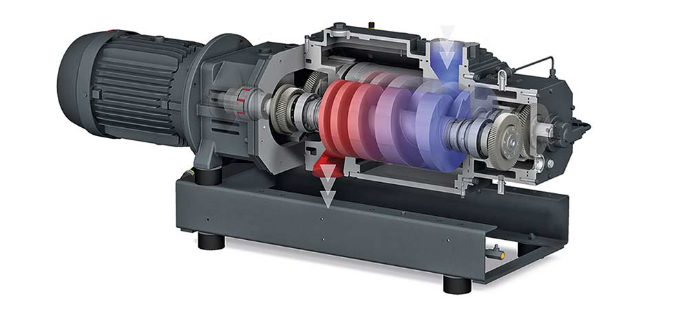 Modern screw vacuum pumps